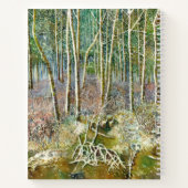 waterverf winterbos notitieboek (Achterkant)