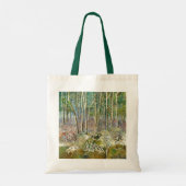 waterverf winterbos tote bag (Achterkant)