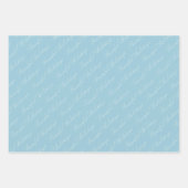 Waterverf winterbos vreedzaam script inpakpapier vel (Voorkant 3)