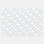 Waterverf winterbos vreedzaam script inpakpapier vel (Voorkant 2)