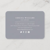 Waterverf winterbotanische olie visitekaartje (Achterkant)