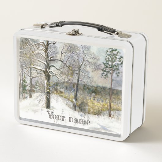 waterverf winterbrug (Voorkant)