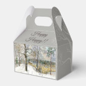 waterverf winterbrug bedankdoosjes (Achterkant)