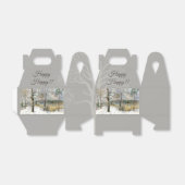 waterverf winterbrug bedankdoosjes (Uitgevouwen)