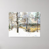 waterverf winterbrug canvas afdruk (Voorkant)