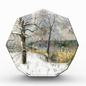 waterverf winterbrug fotoblokken (Voorkant)