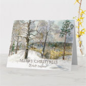 Waterverf winterbrug kaart (Gele Bloem)