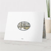 Waterverf winterbrug kaart (Achterkant)