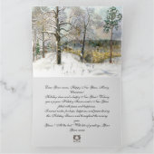 Waterverf winterbrug kaart (Binnen)