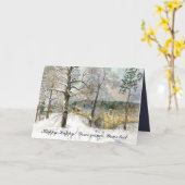 waterverf winterbrug kaart (Gele Bloem)