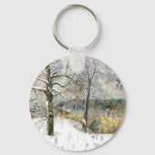 Waterverf winterbrug sleutelhanger (Voorkant)