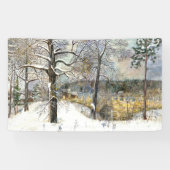 waterverf winterbrug spandoek (Horizontaal)