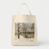 waterverf winterbrug tote bag (Voorkant)