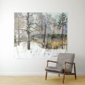 waterverf winterbrug wandkleed (In Situ (horizontaal))