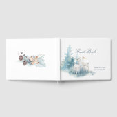 Waterverf winterdeer en oliage bruiloft gastenboek (Volledig)