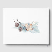 Waterverf winterdeer en oliage bruiloft gastenboek (Achterkant)