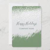 Waterverf winterdenboomvakantiebedrijf kaart (Achterkant)