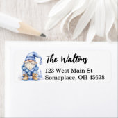 Waterverf wintergnoom etiket (Insitu)