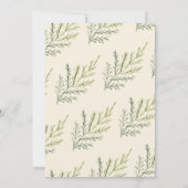 waterverf wintergroen uitgesteld Bruiloft Kaart (Achterkant)