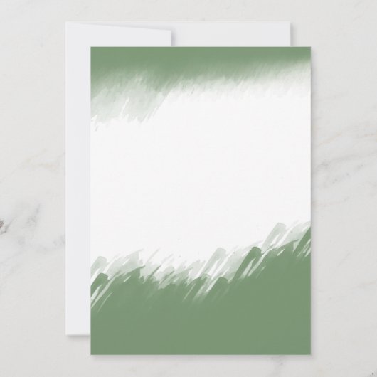 Waterverf wintergroen Vakantiefeest Kaart (Achterkant)