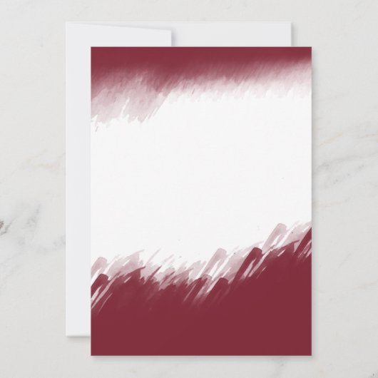 Waterverf wintergroen Vakantiefeest Kaart (Achterkant)