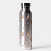 Waterverf winterkardinaalvogels waterfles (Rechts)