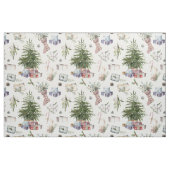 Waterverf WinterkerstFeestdagen Stof (Fat Quarter)