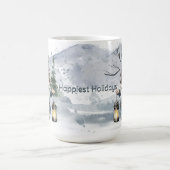 Waterverf winterkerstkabouter koffiemok (Center)