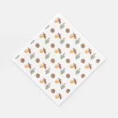  Waterverf winterkerstpatroon Servet (Hoek)