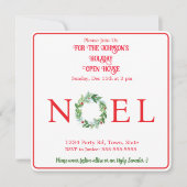 Waterverf Winterkrans PERSONALISEREN Kaart (Voorkant)