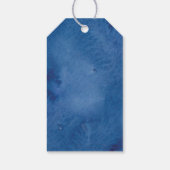 Waterverf Winterkrans Vrolijk Kerstfeest Cadeaulabel (Achterkant)