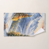 Waterverf winterlandschap handdoek (Handdoek)