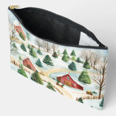 Waterverf winterlandschap met brandbomen etui (Open)