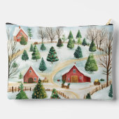 Waterverf winterlandschap met brandbomen etui (Achterkant)