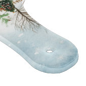 Waterverf winterlandschap met brandbomen snijplank (Hoek)