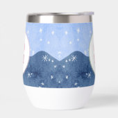 Waterverf winterlandschap Monogram Snowy (Links)