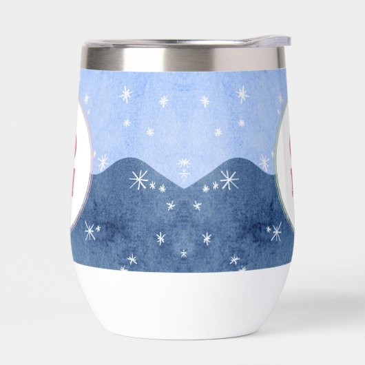Waterverf winterlandschap Monogram Snowy (Links)