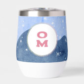 Waterverf winterlandschap Monogram Snowy (Voorkant)