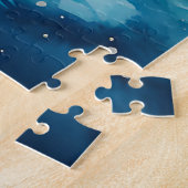 Waterverf Winterlandschap Noordpool Kerst Legpuzzel (Zijkant)