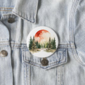 Waterverf Winterlandschappen Vol.6 Ronde Button 7,6 Cm (In situ)