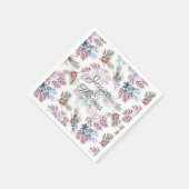 Waterverf Winterloof Trouwservetten Servet (Hoek)