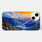 waterverf winterochtend iPhone / iPad case (Achterkant (horizontaal))