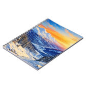 waterverf winterochtendspiraal notitieboek (Linkerzijde)