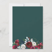 Waterverf winterpartij bloemen kaart (Achterkant)