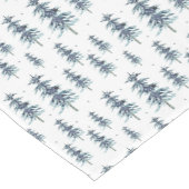 Waterverf winterpingboompatroon korte tafelloper (Hoek)