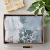 Waterverf wintersneeuw met meisje tissuepapier (Geschenk)