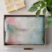 Waterverf wintersneeuwboom en hemelpatroon tissuepapier (Geschenk)