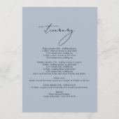 Waterverf wintersneeuwlandschap Trouwroute Programmakaart (Achterkant)