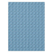 Waterverf wintersneeuwvlokken blauw achtergrond tafelkleed (Voorkant)