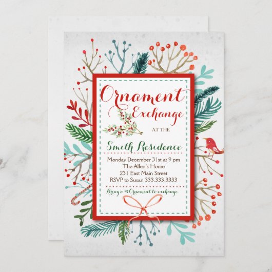 Waterverf Winterspelen Kaart (Voorkant / Achterkant)